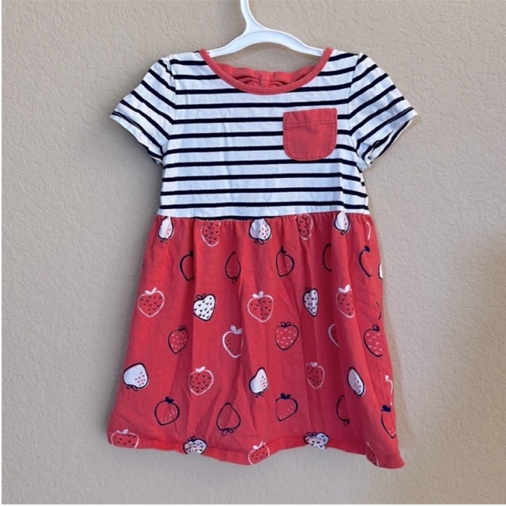 Gymboree Striped Strawberry Print Dress
